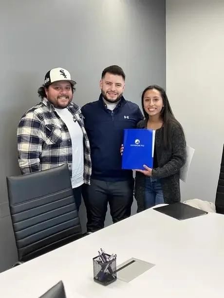 First-time buyers at the title company